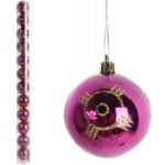 ZESTAW 12 BOMBEK PLASTIKOWYCCH 6 CM RÓŻOWE