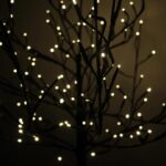 Drzewko Dekoracyjne LED 180 cm - Świąteczna Dekoracja Wnętrz Czarna - obrazek 3