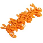 Girlanda Wiosenna z Filcowymi ważkami i Kwiatkami, Kolor Pomarańczowy, 98cm - obrazek 2