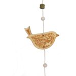 Girlanda Świąteczna z Drewnianych Ptaków 80cm Koloru Brązowego