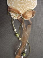 Zawieszka Kwiat drewniany w kolorze brązowym - obrazek 2