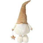 ELEGANCKI SKRZAT NA TELESKOPACH Świąteczny Krasnal GNOM Ozdoba Świąteczna Prezent 75-125 cm ZŁOTY - obrazek 2