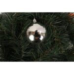 Komplet 16 matowych i błyszczących bombek plastikowych srebrnych 6 cm w boksie PVC - obrazek 3