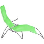 Leżak ogrodowy zielony - obrazek 2