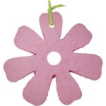 Kolorowa Zawieszka Wiosenna - Drewniany Kurczak w Doniczce - obrazek 3