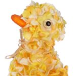 Pomarańczowa Dekoracja Wielkanocna - Figurka Papierowej Kaczuszki 14 cm - obrazek 2