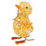 Pomarańczowa Dekoracja Wielkanocna - Figurka Papierowej Kaczuszki 14 cm