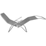 Leżak ogrodowy szary - obrazek 3