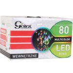 Multikolorowe Lampki Choinkowe LED w Ringu, 80 sztuk, Do Użycia Wewnętrznego, Długość Przewodu 1.5 m, IP20 - obrazek 3