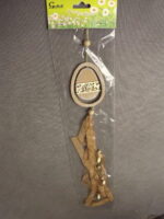 Zawieszka brązowa jajko ze wstążkami - obrazek 3