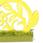 Zajączek wielkanocny z pianki figurka stojąca żółta 20cm - obrazek 2