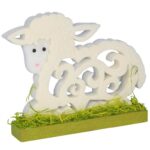 BARANEK WIELKANOCNY Z PIANKI FIGURKA STOJĄCA BIAŁY - obrazek 2