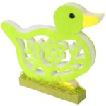 KACZKA WIELKANOCNA Z PIANKI FIGURKA STOJĄCA ZIELONA - obrazek 2