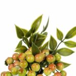 GAŁĄZKA Z JAGODAMI ZIELONE KULKI 34 CM - obrazek 2