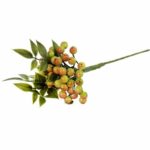 GAŁĄZKA Z JAGODAMI ZIELONE KULKI 34 CM - obrazek 3