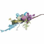 PIK Z JAJKIEM GAŁĄZKA WIELKANOCNA 26 CM NIEBIESKA - obrazek 3