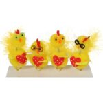 Kurczaki CUDAKI zestaw 4 sztuk 7cm