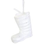 Zestaw 4 Białych Zawieszek Styropianowych w Kształcie Butów w Boksie PVC - obrazek 2