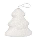 Komplet 6 Białych Styropianowych Choinek - Dekoracja Świąteczna 5,5 cm - obrazek 2