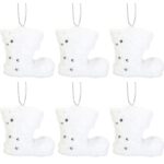 Komplet 6 bucików styropianowych śnieżnych 6.5 cm