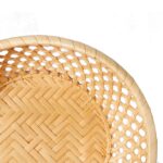 Koszyk na pieczywo z bambusa, okrągły, 20cm, kolor beżowy - obrazek 2