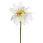 GERBERA KWIAT POJEDYNCZY 70 cm KOLOR BIAŁY