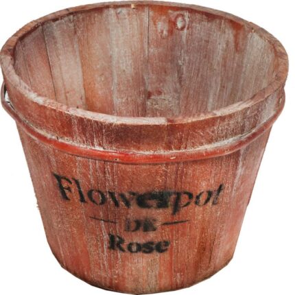 DONICA OSŁONKA DREWNIANA BRĄZOWA ŚREDNICA 19CM