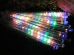 Kolorowe Meteory Świetlne na Zewnątrz - Dekoracyjne Lampy LED 100cm, zestaw 10 sztuk. - obrazek 2