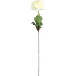 Chryzantema Dekoracyjna Biała 80 cm - Kwiat Sztuczny Wysokiej Jakości - obrazek 2