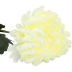 Chryzantema Dekoracyjna Biała 80 cm - Kwiat Sztuczny Wysokiej Jakości - obrazek 3