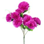 Bukiet 9 goździków z wąsami kolor fioletowy - obrazek 2