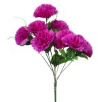 Bukiet 9 goździków z wąsami kolor fioletowy - obrazek 3