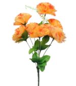 Bukiet 9 goździków z wąsami kolor pomarańczowy - obrazek 2