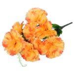 Bukiet 9 goździków z wąsami kolor pomarańczowy - obrazek 3