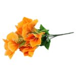 BUKIET 9 AMARYLISÓW POMARAŃCZOWYCH - SZTUCZNE KWIECIE O WYSOKOŚCI 40 CM - obrazek 3