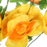 Bukiet 6 RÓŻ w kolorze żółtym 46 cm - obrazek 2