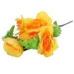 Bukiet 6 RÓŻ w kolorze żółtym 46 cm - obrazek 3