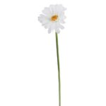 Gerbera Biała Dekoracyjna o Realistycznym Wyglądzie - 55 cm - obrazek 2