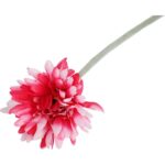 Gerbera Dekoracyjna Wysokiej Jakości w Kolorze Biało-Różowym, 55 cm - obrazek 3