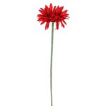 Gerbera Czerwona Dekoracyjna 55cm - Kwiat Sztuczny Wysokiej Jakości - obrazek 2
