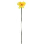 Gerbera Dekoracyjna Żółta 55 cm - Kwiat sztuczny o wielkości naturalnej - obrazek 2
