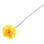 Gerbera Dekoracyjna Żółta 55 cm - Kwiat sztuczny o wielkości naturalnej - obrazek 3