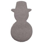 Zestaw 2 Bałwanów-Zawieszek z Pianki, Białe, Wysokość 12,5cm - obrazek 2