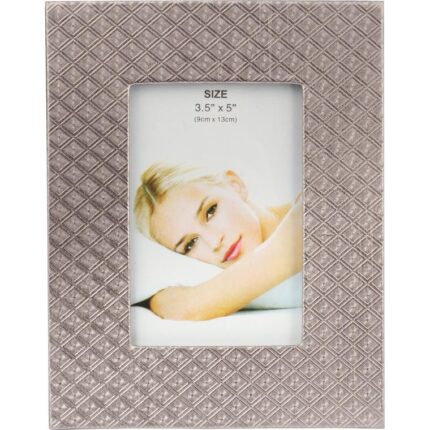 Stojąca ramka na zdjęcie z czarną tkaniną 15x19 cm