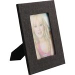 Stojąca ramka na zdjęcie z czarną tkaniną 16 x 21 cm - obrazek 2