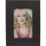 Stojąca ramka na zdjęcie z czarną tkaniną 16 x 21 cm