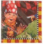 Komplet serwetek papierowych w kształcie Mikołaja - obrazek 2