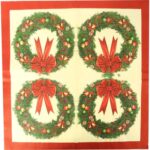 Komplet serwetek papierowych w kształcie wieńca - obrazek 2