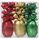 Zestaw do pakowania prezentów: rozetki + wstążki, mix kolorów