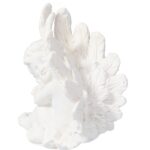 Dekoracyjny Anioł Cmentarny z Polirezyny, Biały, 10 cm - obrazek 3